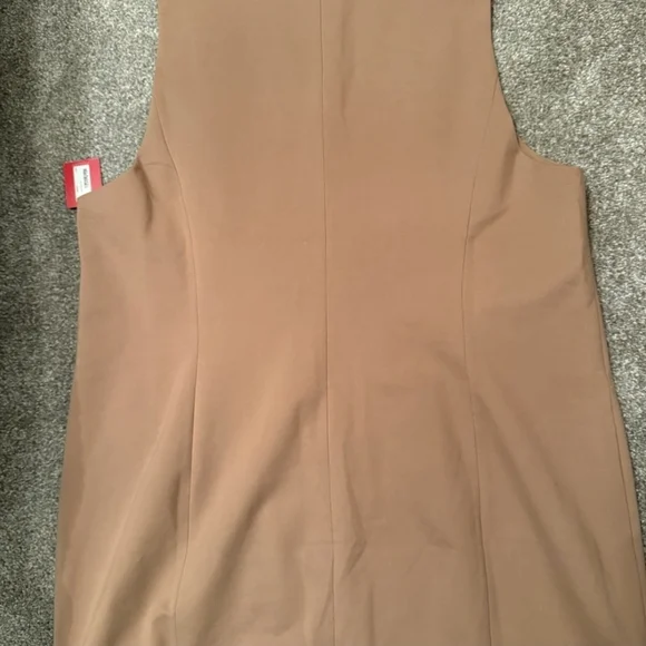 SPANX Elegant Tan Sleeveless Blazer Dress - Picture 3 of 9